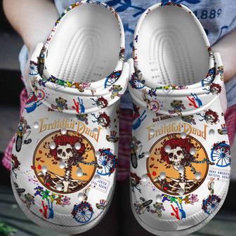 Grateful Dead Music Crocs Crocband Clogs Shoes | Favorety