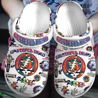 Grateful Dead Music Crocs Crocband Clogs Shoes | Favorety