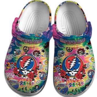 Grateful Dead Music Crocs Crocband Clogs Shoes | Favorety