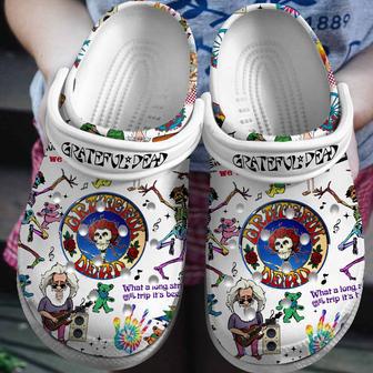 Grateful Dead Music Crocs Crocband Clogs Shoes | Favorety