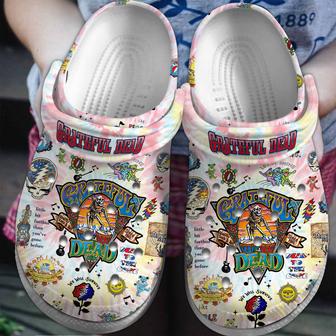 Grateful Dead Music Crocs Crocband Clogs Shoes | Favorety