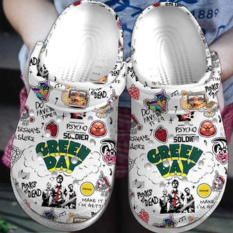 Green Day Music Crocs Crocband Clogs Shoes | Favorety