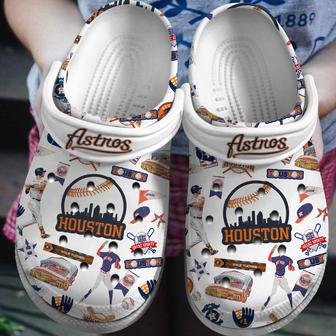 Houston Astros Mlb Sport Crocs Crocband Clogs Shoes | Favorety UK