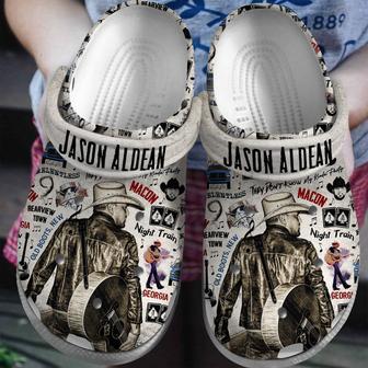Jason Aldean Music Crocs Crocband Clogs Shoes - Monsterry