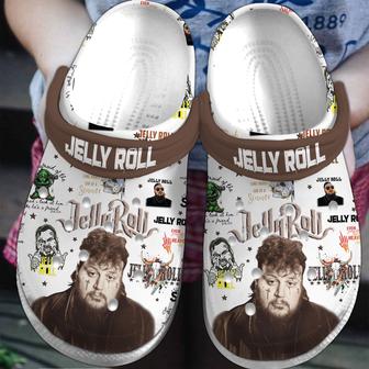 Jelly Roll Music Crocs Crocband Clogs Shoes - Monsterry CA
