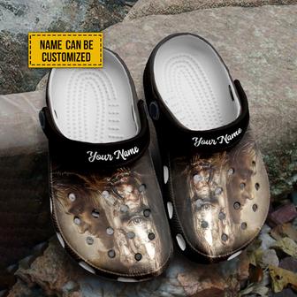 Jesus Art Print Classic Clog Customized Jesus Crocs Crocband Clogs Shoes - Monsterry AU
