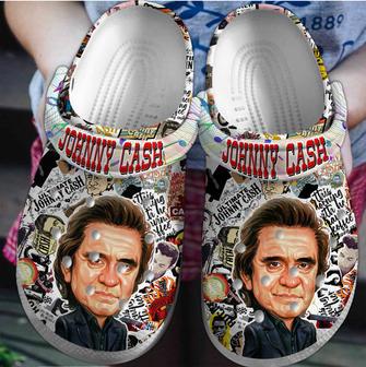 Johnny Cash Music Crocs Crocband Clogs Shoes | Favorety UK