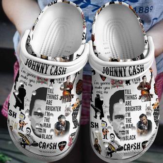 Johnny Cash Music Crocs Crocband Clogs Shoes | Favorety AU