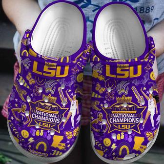 Lsu Tigers Ncaa Sport Crocs Crocband Clogs Shoes | Favorety UK