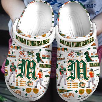 Miami Hurricanes Ncaa Sport Crocs Crocband Clogs Shoes | Favorety CA