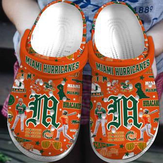 Miami Hurricanes Ncaa Sport Crocs Crocband Clogs Shoes | Favorety UK