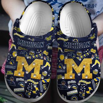 Michigan Wolverines Ncaa Sport Crocs Crocband Clogs Shoes | Favorety CA