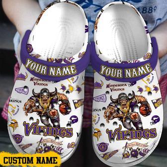 Minnesota Vikings Nfl Sport Crocs Crocband Clogs Shoes | Favorety DE