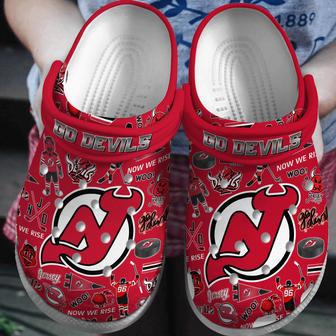 New Jersey Devils Nhl Sport Crocs Crocband Clogs Shoes | Favorety AU