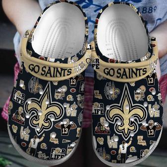 New Orleans Saints Nfl Sport Crocs Crocband Clogs Shoes | Favorety