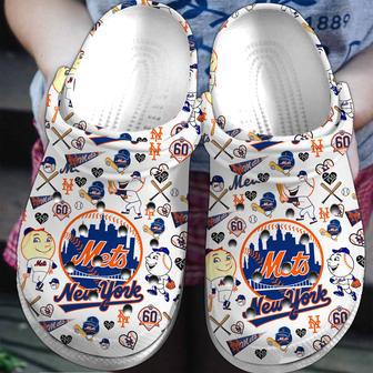 New York Mets Mlb Sport Crocs Crocband Clogs Shoes | Favorety