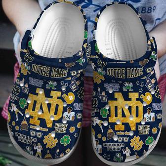 Notre Dame Fighting Irish Ncaa Sport Crocs Crocband Clogs Shoes | Favorety