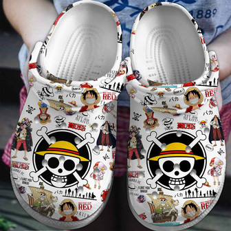 One Piece Anime Crocs Crocband Clogs Shoes - Monsterry