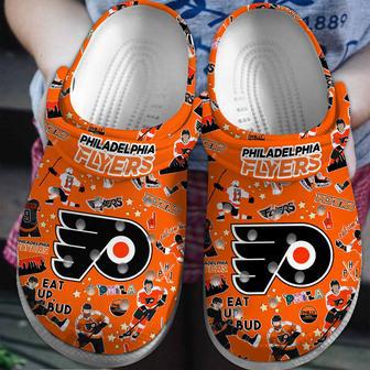 Philadelphia Flyers Nhl Sport Crocs Crocband Clogs Shoes | Favorety