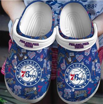 Philadelvis Presley Musichia 76Ers Nba Sport Crocs Crocband Clogs Shoes | Favorety UK