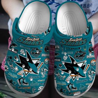 San Jose Sharks Nhl Sport Crocs Crocband Clogs Shoes | Favorety