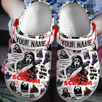 Scream Movie Halloween Crocs Crocband Clogs Shoes - Monsterry