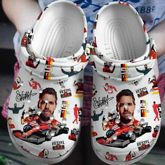 Sebastian Vettel F1 Sport Crocs Crocband Clogs Shoes - Monsterry UK