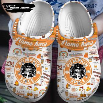 Starbucks Pumpkin Spice Crocs Crocband Clogs Shoes | Favorety AU