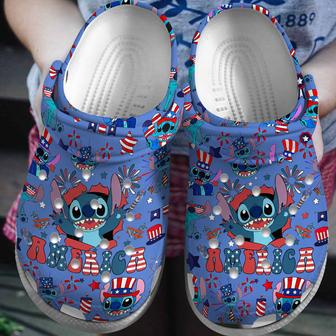 Stitch Cartoon Crocs Crocband Clogs Shoes | Favorety