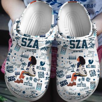Sza Music Crocs Crocband Clogs Shoes - Monsterry