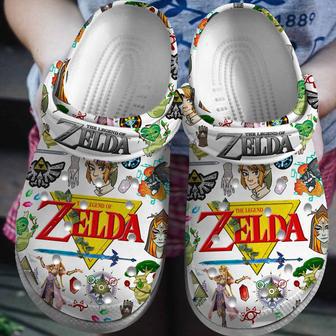 The Legend Of Zelda Game Crocs Crocband Clogs Shoes | Favorety