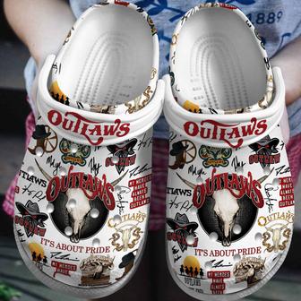 The Outlaws Music Crocs Crocband Clogs Shoes - Monsterry DE
