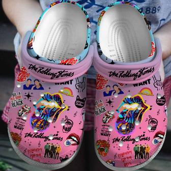 The Rolling Stones Music Crocs Crocband Clogs Shoes | Favorety DE