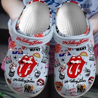 The Rolling Stones Music Crocs Crocband Clogs Shoes | Favorety UK