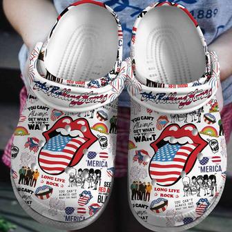 The Rolling Stones Music Crocs Crocband Clogs Shoes | Favorety DE