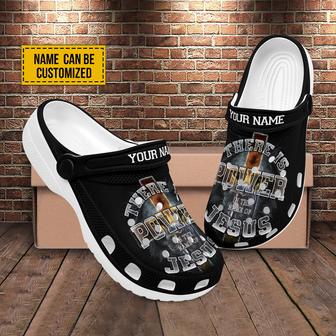 There Is Power In The Name Of Jesus Customized Crocs Crocband Clogs Shoes Gift For Jesus Lovers - Monsterry AU