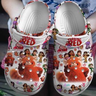 Turning Red Cartoon Crocs Crocband Clogs Shoes - Monsterry