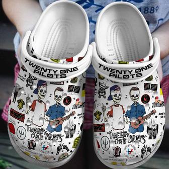 Twenty One Pilots Music Crocs Crocband Clogs Shoes | Favorety UK