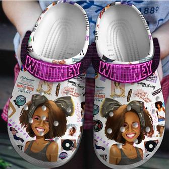 Whitney Houston Music Crocs Crocband Clogs Shoes - Monsterry