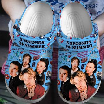 5 Seconds Of Summer Band Music Crocs Crocband Clogs Shoes | Favorety