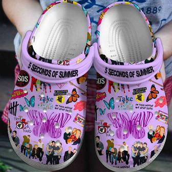 5 Seconds Of Summer Band Music Crocs Crocband Clogs Shoes | Favorety AU