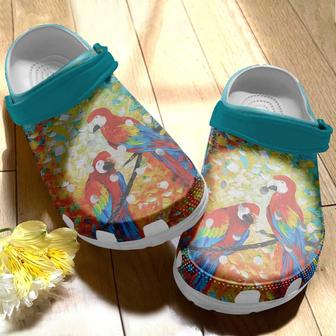 Abstract Parrot Shoes - Parrot Art Shoes Crocbland Clog Birthday Gifts For Men Women - Monsterry DE