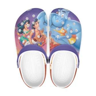 Aladdin Cartoon Crocs Crocband Shoes Clogs Custom Name For Men Women And Kids | Favorety UK