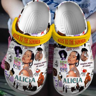 Alicia Keys Music Crocs Crocband Clogs Shoes - Monsterry AU