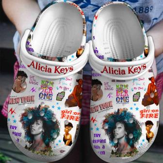 Alicia Keys Singer Music Crocs Crocband Clogs Shoes - Monsterry CA