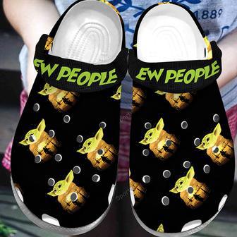 Amazing Baby Yoda Ew People Black Clogs Shoes | Favorety UK