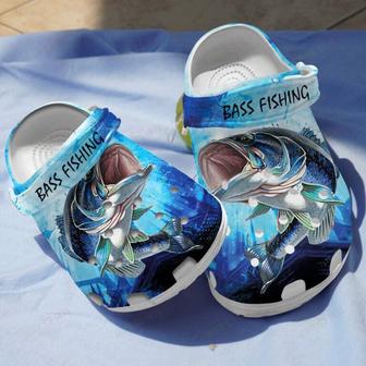 Amazing Bass Fish Shoes Clogs Gifts For Men Brother Husband - Monsterry UK