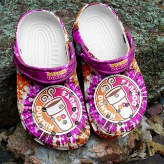 Amazing Dunkin Donuts Tie Dye Clog Shoes - Monsterry CA