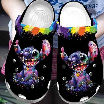 Amazing Watercolor Art Stitch So Cute Kids Clogs Shoes | Favorety DE