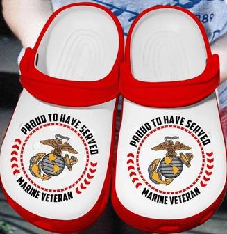 Amazon Proud To Have Served Marine Veteran Clog Shoes - Monsterry DE